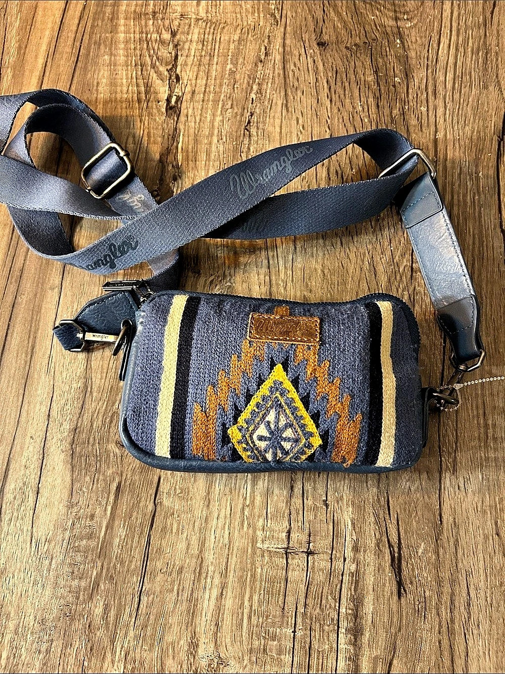 Wrangler small Bag in Blue & Yellow